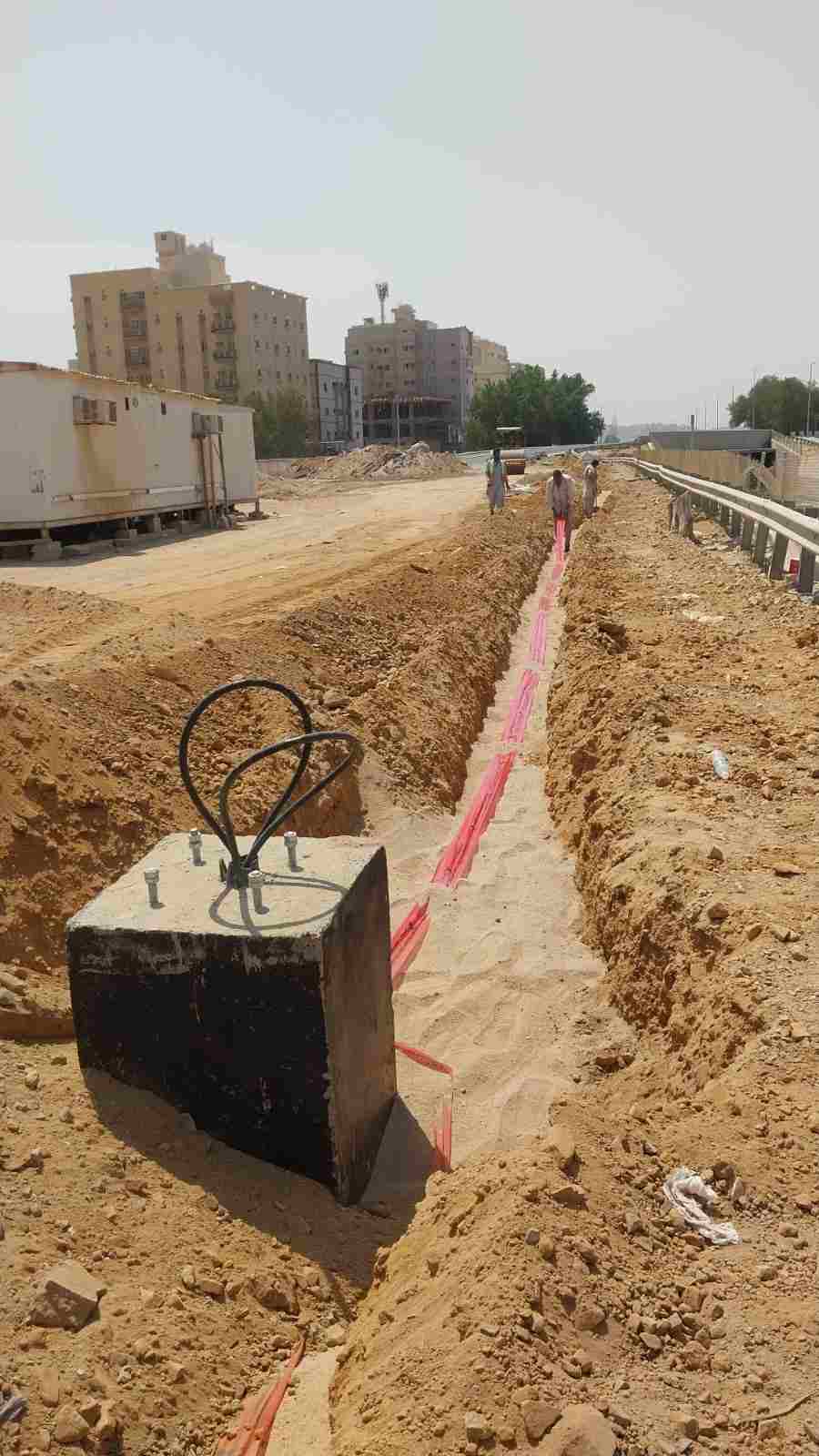 أعمال طرق وأرصفة وإنارة — 19